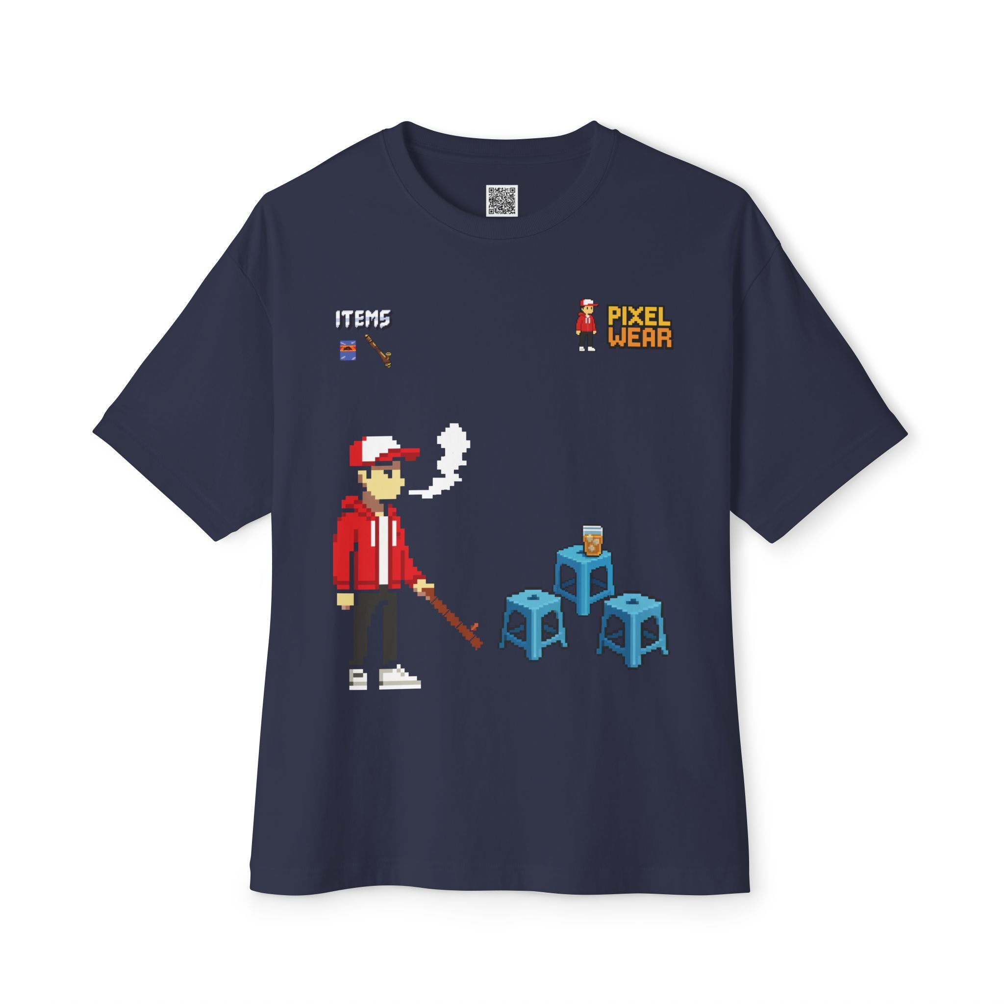 Retro Pixel Art T-Shirt, Style Tee, Unisex Casual Wear, Gamer Gift, Vintage Video Game Shirt