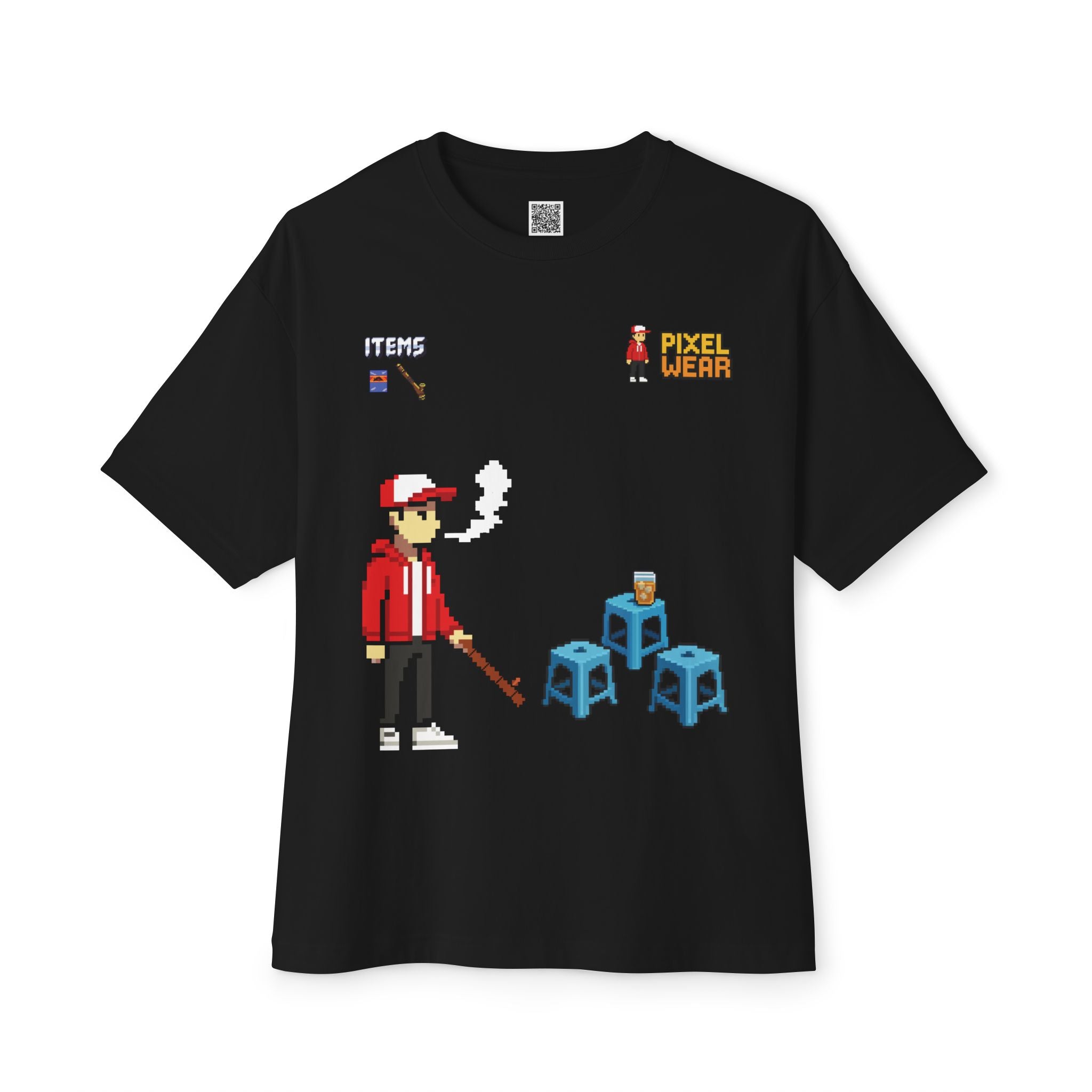 Retro Pixel Art T-Shirt, Style Tee, Unisex Casual Wear, Gamer Gift, Vintage Video Game Shirt